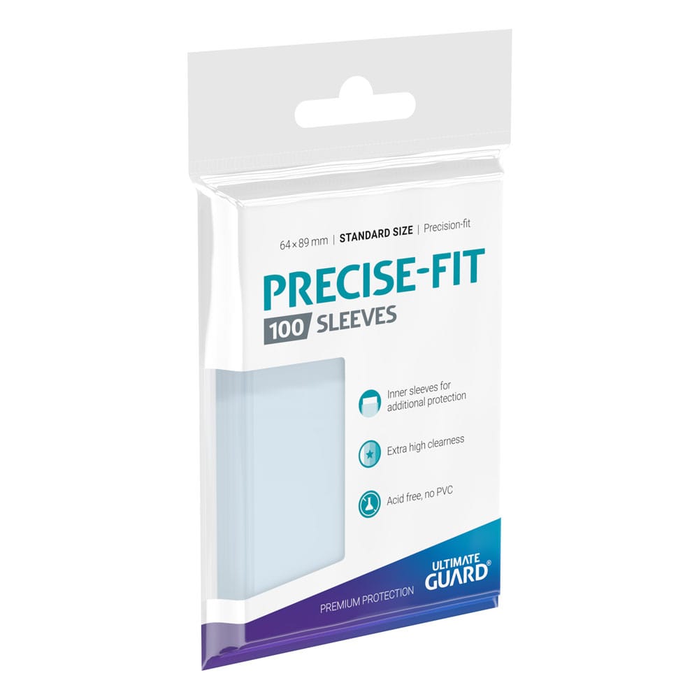 Precise-Fit Sleeves Standardgröße – Ultimate Guard, Transparent (100 Stk.) CoolUp Cards